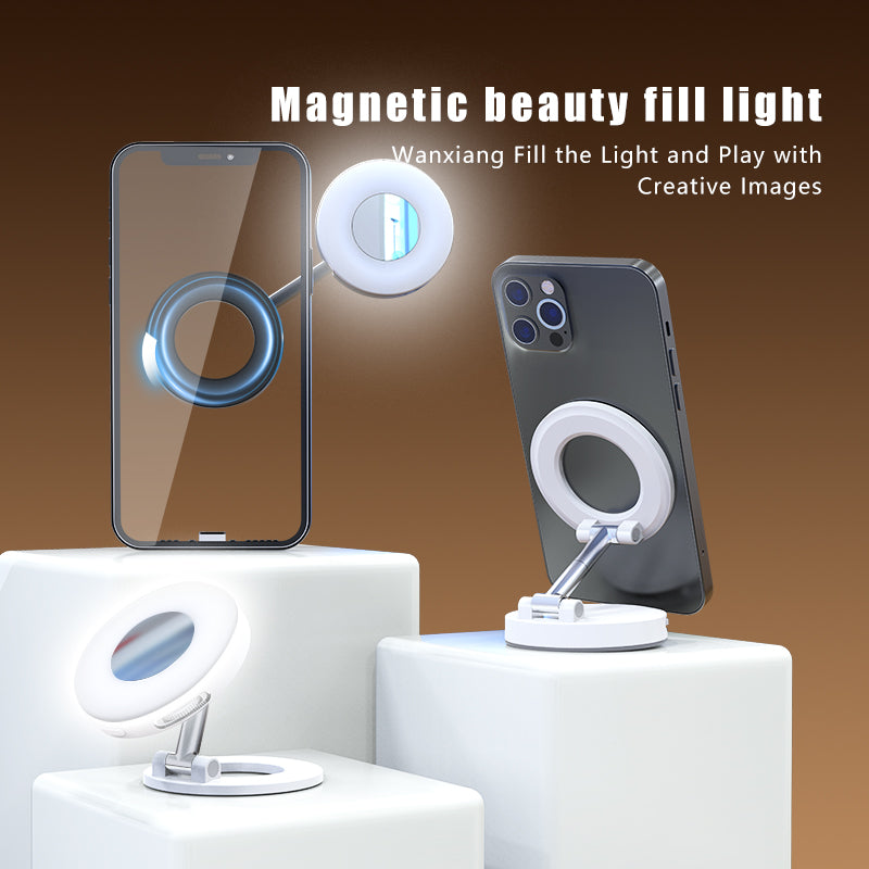 K3 Magnetic Phone Holder with LED Fill Light