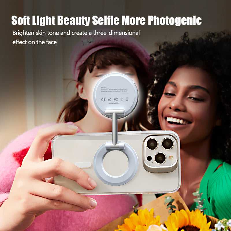 K3 Magnetic Phone Holder with LED Fill Light