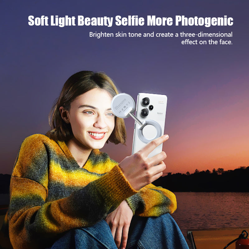 K3 Magnetic Phone Holder with LED Fill Light