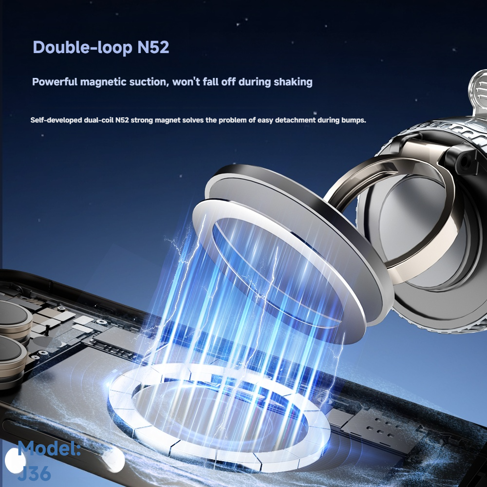 J36 Vacuum Magnetic Car Phone Mount