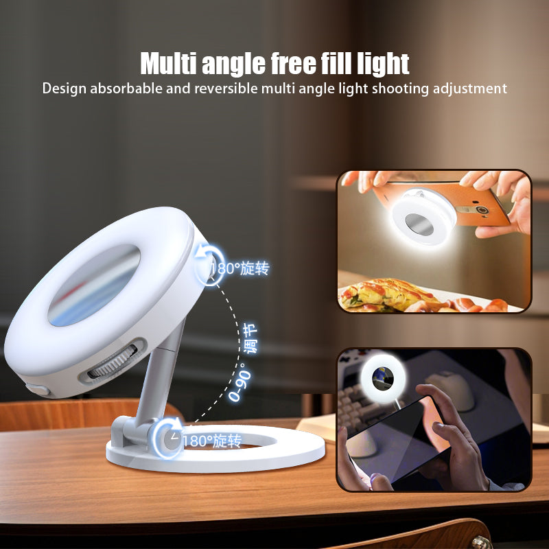 K3 Magnetic Phone Holder with LED Fill Light